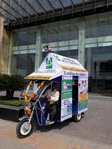 E-Rickshaw Moving Branding